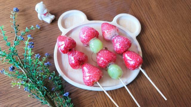 レンジで簡単「いちご飴」失敗しないコツ”下処理がポイント”…可愛いアレンジたくさん