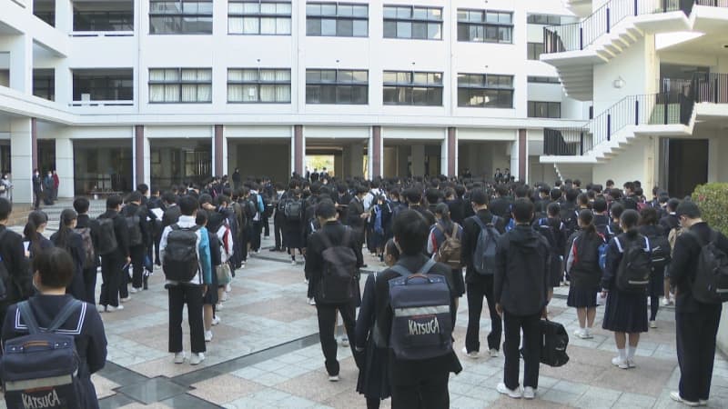 香川県の公立高校で一般入試　競争率は1.11倍　「考えを論理的に表現する力」問われる