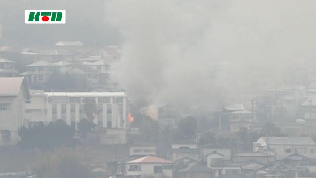 ⚡｜【速報】長崎市中心部に黒煙広がる…高台の住宅地付近で火事