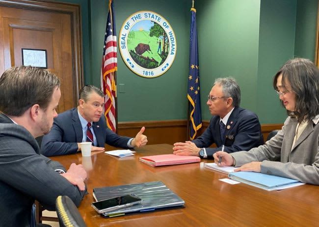 デニー沖縄知事、米連邦議会議員らと面談　海外米軍基地へのPFAS規制適用に前向きな意見も　