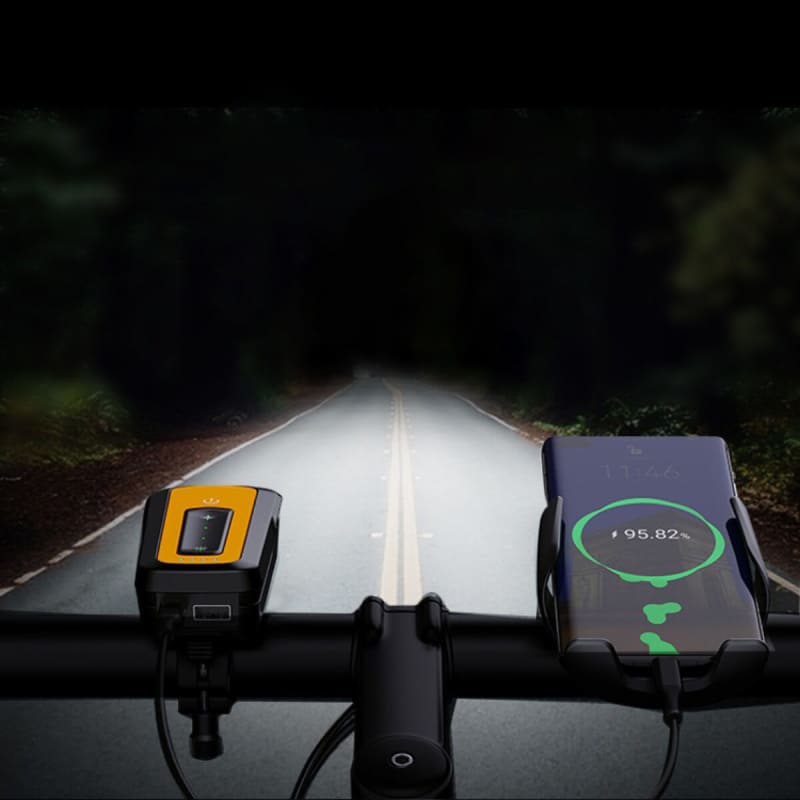タッチパネル搭載自転車用ライト　走行中でも簡単操作「ギャンプヘッドライト」が発売