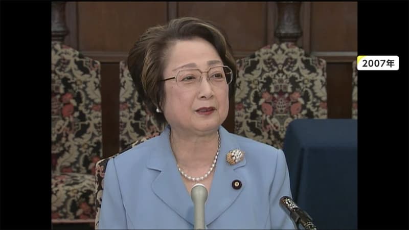 [Breaking news] Ogi Chikage dies at 89, first female Speaker of the House of Councilors