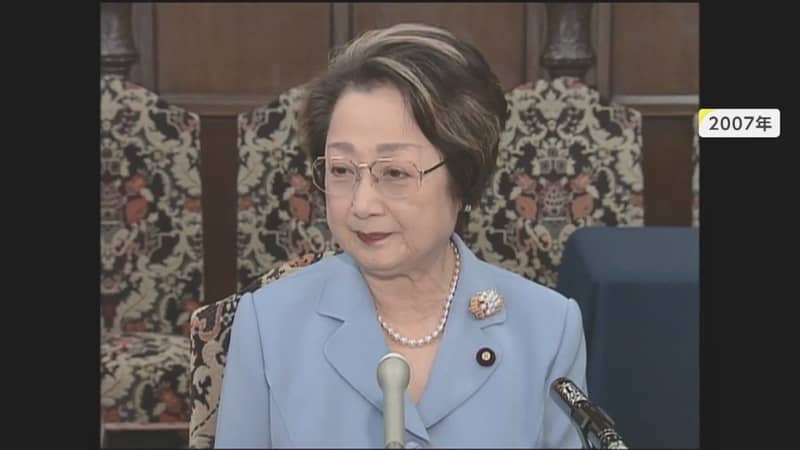 Chikage Ougi, 89, first female speaker of the House of Councilors, former Takarazuka Revue actress