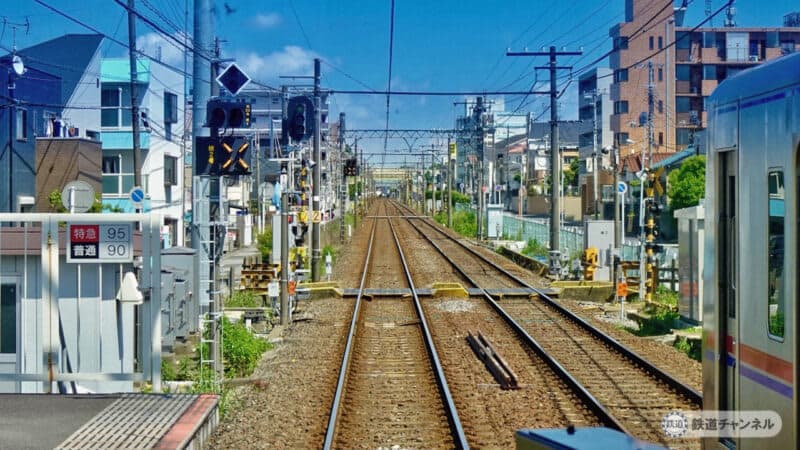 Front view From Kemigawa Station to Keisei Inage Station [Ekibura 05] Keisei Chiba Line 204