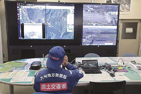 九州整備局／新型ドローン河川巡視の実証実験公開、２５キロを連続飛行