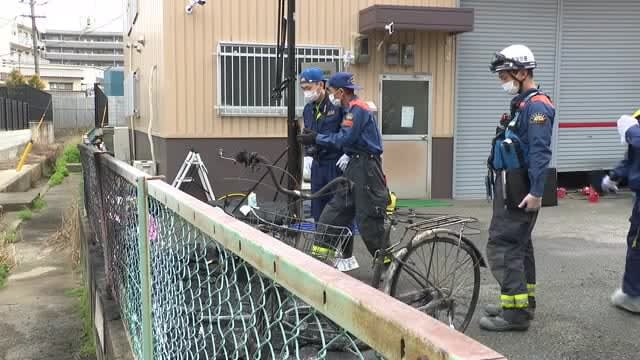 倉庫の駐車場で自転車３台など焼く“不審火”　けが人はなし　福岡市