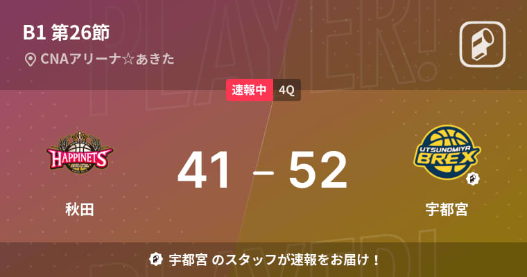 ⚡｜【速報】バイクス、福岡に快勝　22日・B2