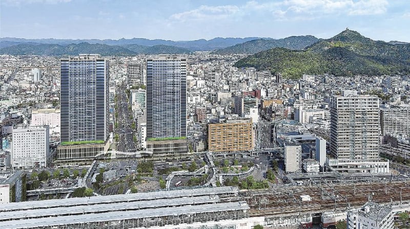 岐阜市駅前再開発が始動／２組合が設立発表会、３４階建てツインタワーを建設