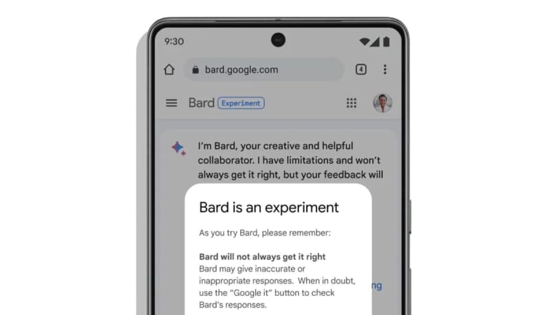 Googleの対話型AI「Bard」、英米で一足先に実験開始