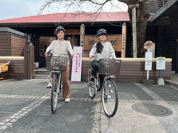Showa Retro Tamagawa Onsen Starts Selling Set Plans for Rental Bicycles and Hot Springs