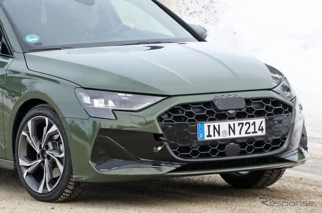 The army color is sharp!Audi "A3 Sportback" Prototype with new face