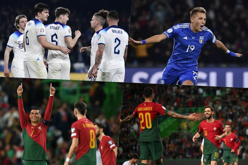 England wins in Italy for the first time in 62 years...Portugal wins four times / EURO 4 qualifiers