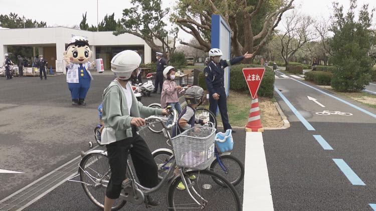 新学期前に　福岡市で自転車の安全利用呼びかけ