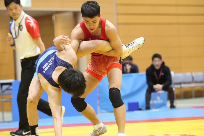 ＜レスリング＞【写真集】2023年風間杯全国高校選抜大会／個人戦・決勝