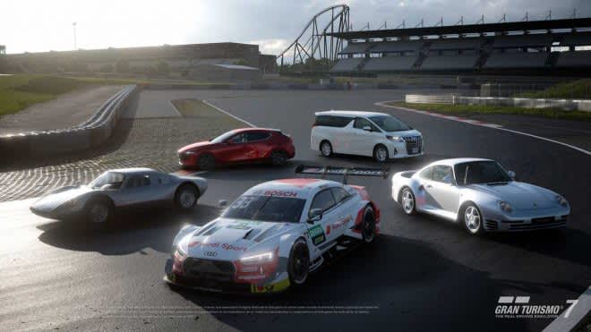 Audi RS5 DTM and Alphard appeared. Update delivery of new car model and course layout addition to GT7