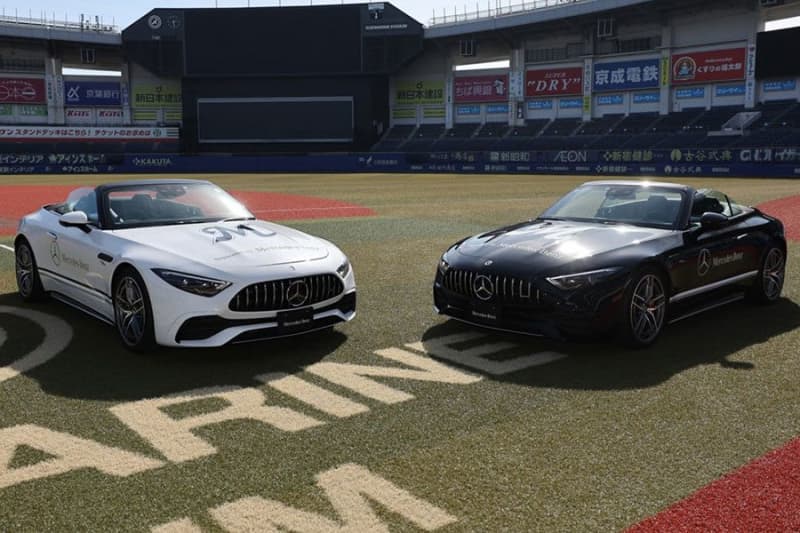 Lotte's "Benz" relief car renewed to a new model From the home opening game on April 4
