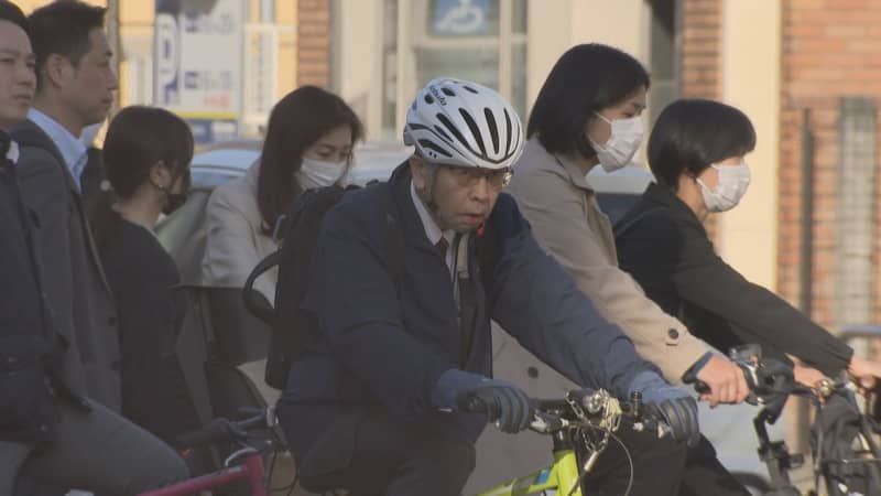 自転車ヘルメット「努力義務」で新たに“努力”した人は少数？通勤風景に大差なし～福岡