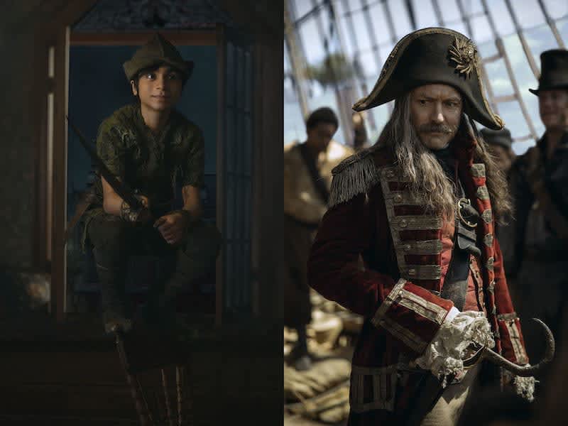 What is the past of "Peter Pan and Captain Hook" newly drawn in the live-action version "Peter Pan & Wendy"?