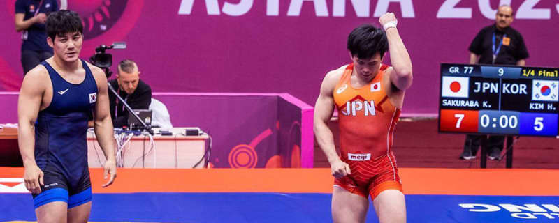 ＜レスリング＞櫻庭功大（自衛隊）が2年連続銅メダル…2023年アジア選手権・第1日