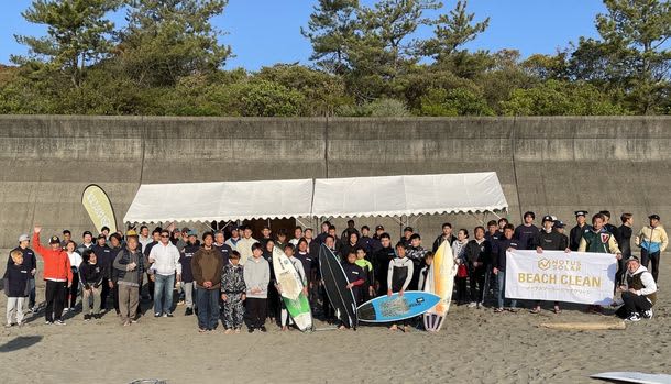 Notus Solar Japan participated in the beach cleaning of the surfing tournament held on April 4th ​​at Ikumi Kaigan, Toyo-cho, Kochi Prefecture.