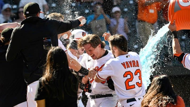 The Orioles win the card by winning the game, and Lachman is a goodbye