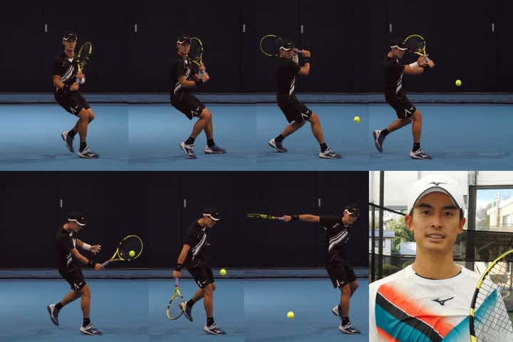 Ryota Tanuma's backhand slice improved to glide low.The key is weight transfer and follow-through [Pro revealed...