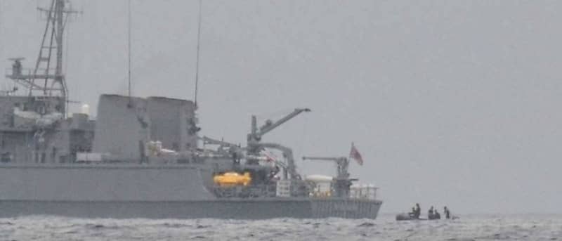 Start of saturation diving Ground Self-Defense Force helicopter accident Sea floor of Irabu Island