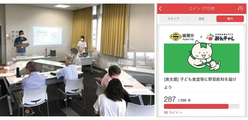 Habitual application introduced by Ayase City Donation to prevent frailty Ebina City, Zama City, Ayase City