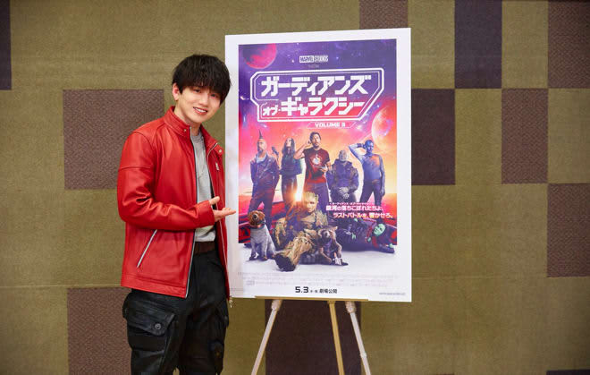 Da-iCE Sota Hanamura supports "Guardians of the Galaxy" with "Starmine" song