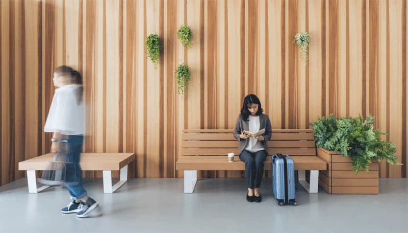 Asahi Woodtech/Fukubi Chemical Industry Collaborate on Wooden Interiors in Public Spaces