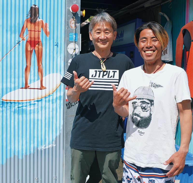 "Let's talk about the sea at a local store" Ask Mr. Hossoi of "Hossoii Surf & Sports" in the south east coast of Chigasaki city...