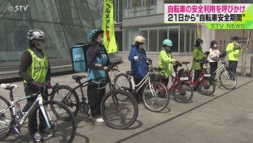Call for wearing helmets, etc. Bicycle Safety Period “Cycle Safety Campaign”