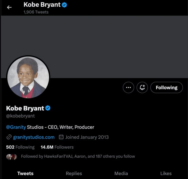 Kobe Bryant Given Twitter Blue Membership By El…
