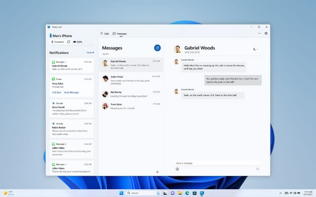 Windows 11とiPhoneを連携する「Phone Link for iOS」配信。iM…