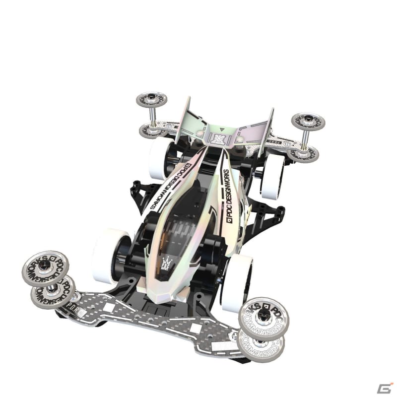 「ミニ四駆 超速グランプリ」にやまざきたかゆき氏オリジナルデザインの「デュアルリッジJr. F…