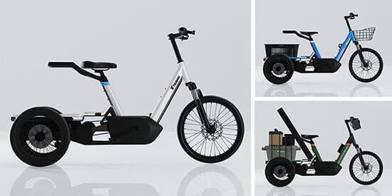 椿本チエイン、「誰でもが気軽に乗れる」電動アシスト3輪自転車を開発