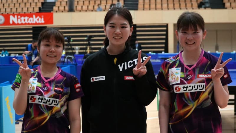 Sanritsu Yuka Umemura/Maki Shiomi take revenge on last year's women's double V competition <Japan Table Tennis League Big Tournament...