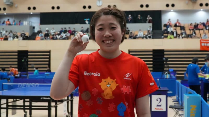 Chugoku Denryoku Lysis, Hitomi Edahiro's First V <Japan Table Tennis League Big Tournament Ibaraki Tournament>
