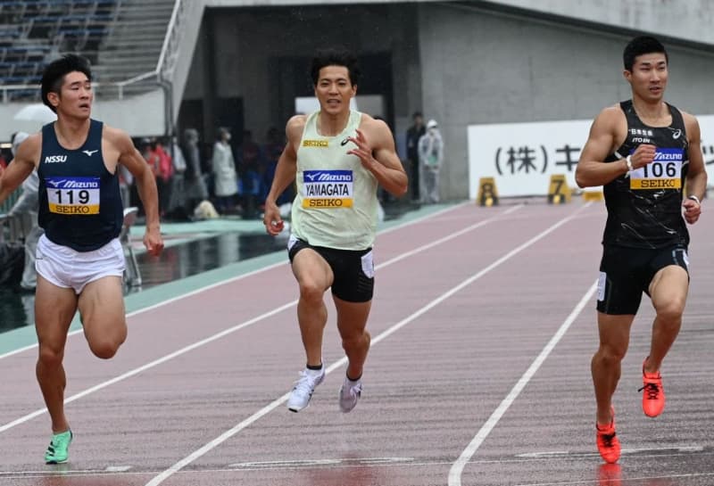 Ryota Yamagata, 100-meter Japanese record holder, failed in the qualifying rounds, but "first stood on the start line" for 1 year and 7 months...
