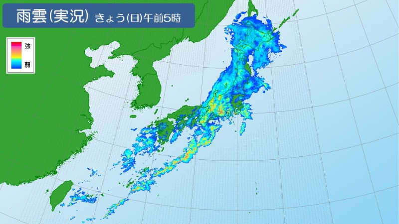 西から天気が回復　雨雲が去った後も強風注意