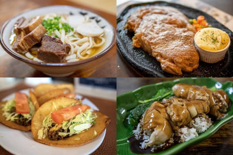 4 Exquisite Gourmet Foods You Must Try in Okinawa!Okinawa soba, tacos, steak, pig feet