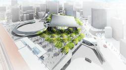 JR神戸駅前広場、「楠公さん」イメージの大屋根設置へ　神戸市が新デザイン「開放的な空間に」