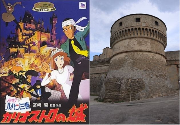 The Castle of Cagliostro is real, but it bears no resemblance to the movie.What is the reason?