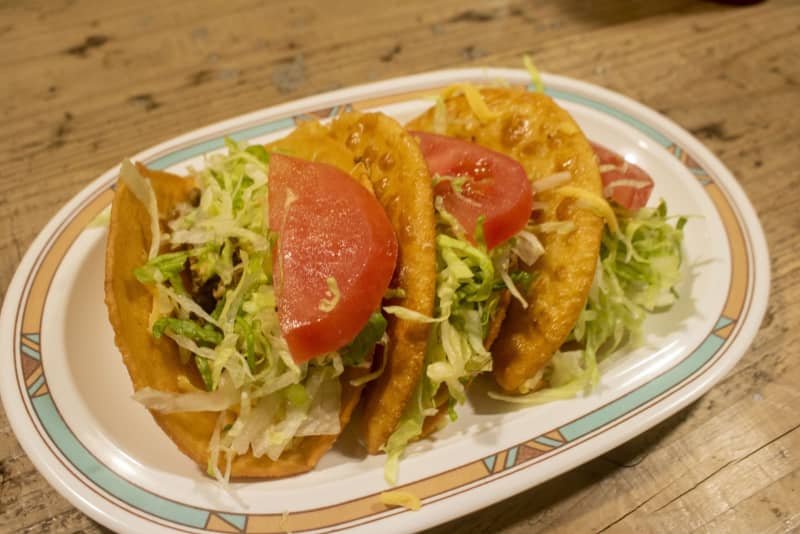 Chewy tacos that you can eat in Naha Shintoshin!The owner's special tortillas are extremely delicious