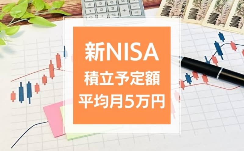【新NISA】40歳から3000万円積み立てられる。新NISAでの積立予定額、平均は月5万円