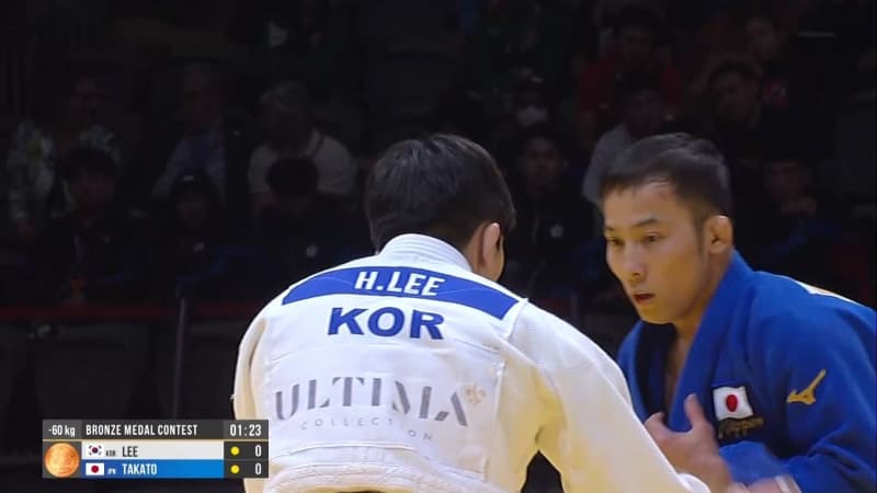 Judo, Tokyo Olympic gold medalist, Naohisa Takafuji (29) World Championship medal won