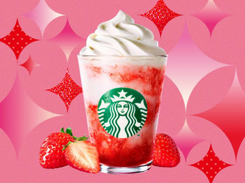 The feeling of fruit and milk is so exciting!Starbucks early summer classic "Strawberry Frappuccino" released on the 10th