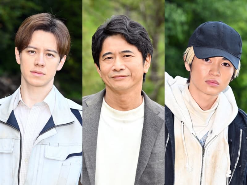 Masato Hagiwara, Eiji Wentz, and Takumi Nishigaki play the role of passengers on another vehicle that warps to the future world, "Pending T...
