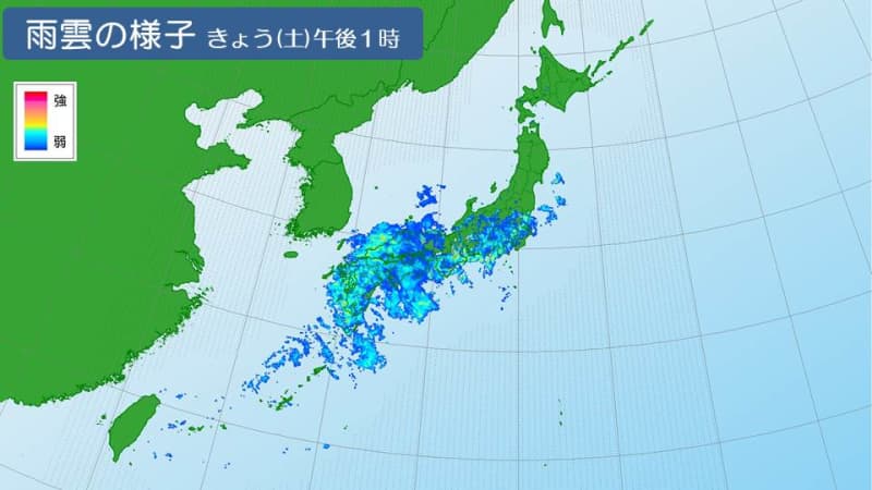 Widespread rain in western and eastern Japan Umbrellas are essential when going out on weekends