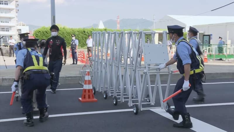 G7広島サミット主会場のホテルがある島　ゲート閉められ立ち入り制限がスタート